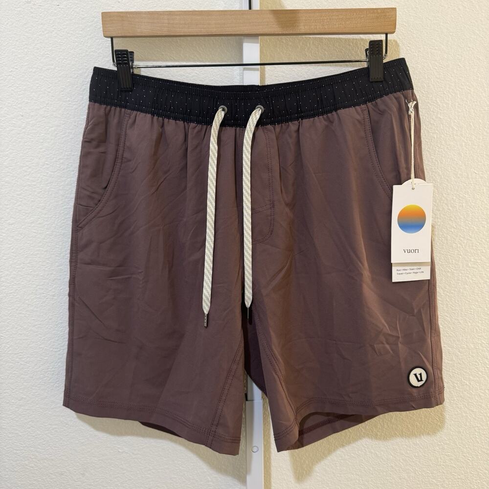 Vuori Shorts Mens Large Kore Lined 7.5" Drawsting Jogging Training Workout NEW